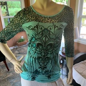 mint sequin long sleeve